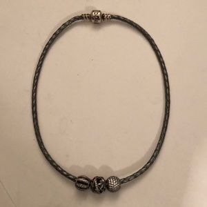 Pandora Charm Cord Necklace